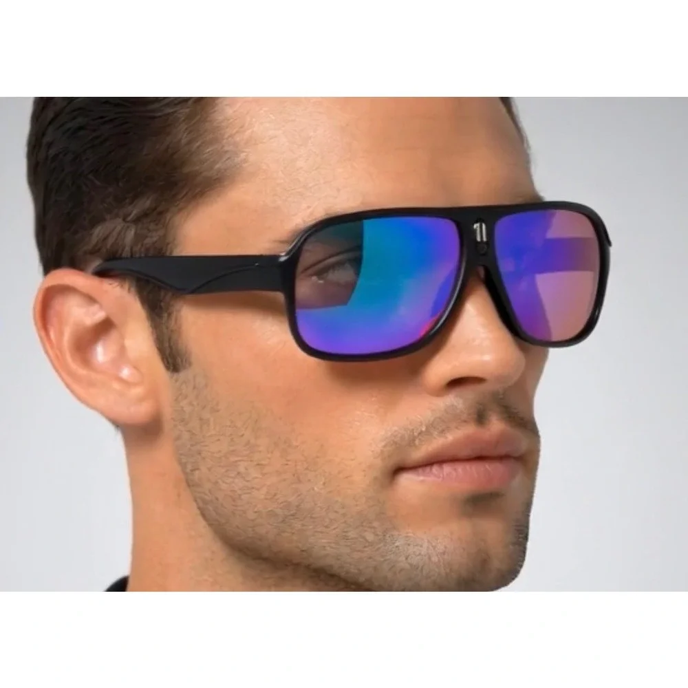 Comfort Sunglasses Blue Mirror Lens Driving Sport Sunglasses Fashion UV400 Gafas